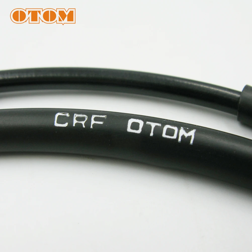 

OTOM Motorcycle Throttle Cable 112cm Stainless Steel Straight Head Oil Hoses Lines Fuel Pipes Dual Throttle Cable Wire For HONDA