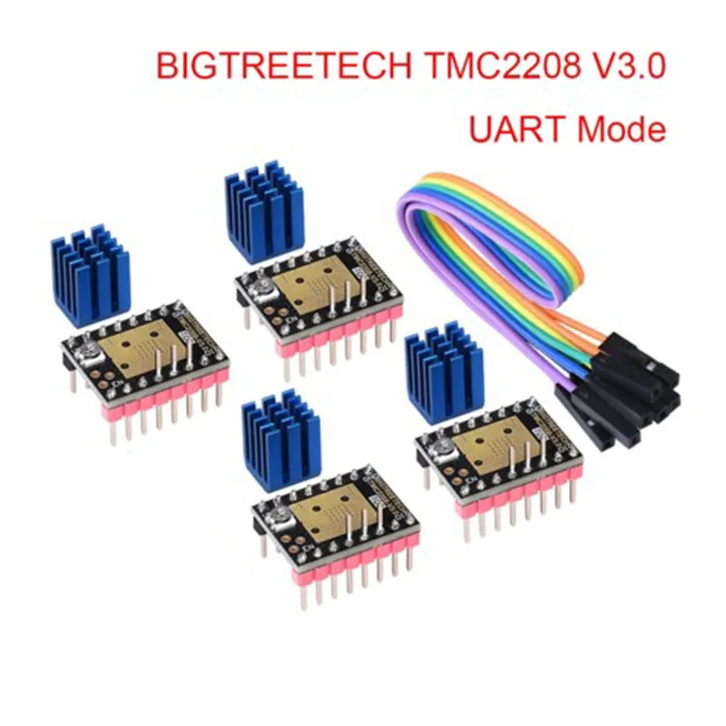4 шт. TMC2208 V3.0 UART шаговый двигатель драйвер одноосный бесшумный модуль аксессуары