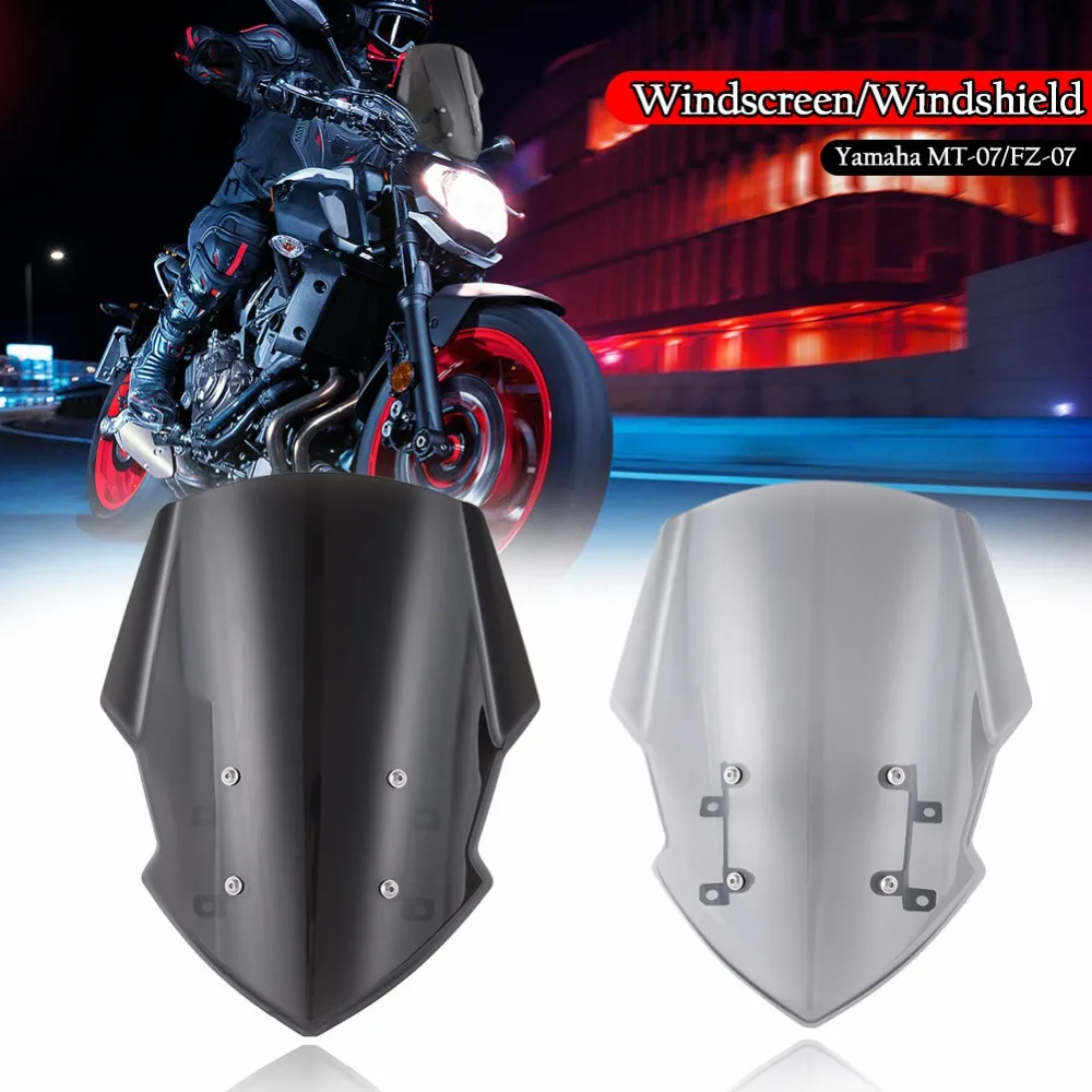 Ветровое стекло для мотоцикла Yamaha MT07 MT 07 FZ07 FZ 2018 2019 2020 ветровое ветрового стекла с