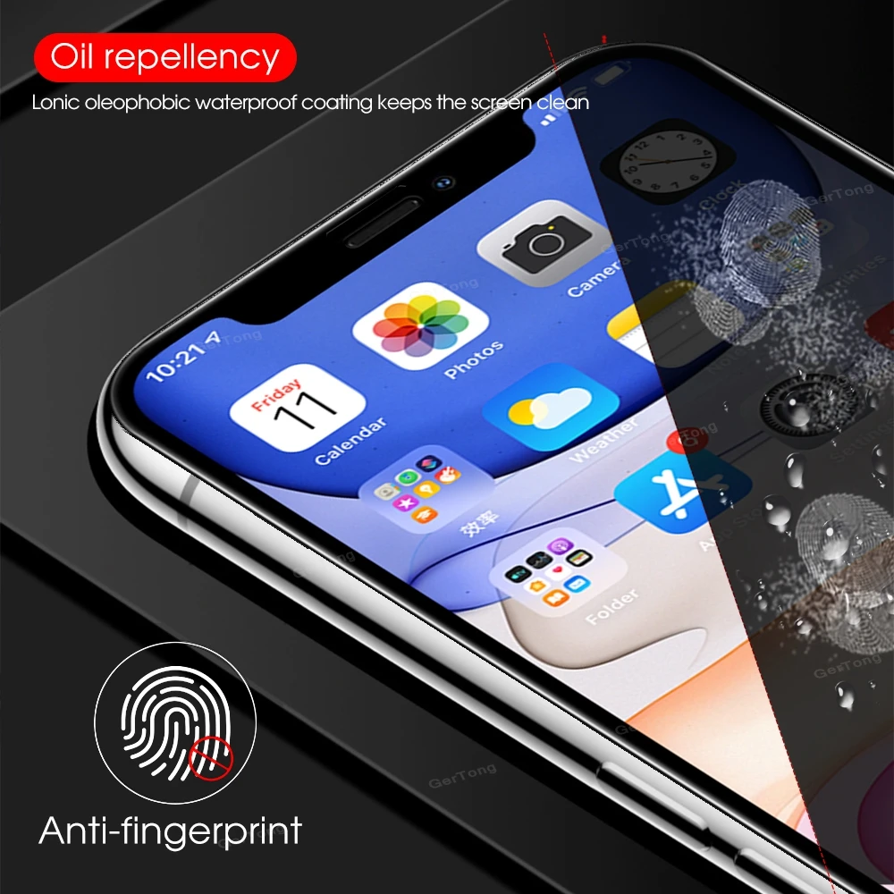 Full Cover Tempered Glass For iPhone 7 8 6 Plus XS Max XR X 11 12 14 Pro Max SE 2020 Screen Protector 10H Protective Glass Film