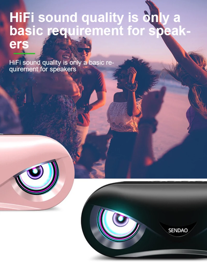 Беспроводная Bluetooth-колонка с функцией FM-радио и будильником | Электроника