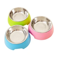 pet cat dog bowl stainless steel food water feeder dispenser multiple colors high quality materials pet products 2020 hot sale