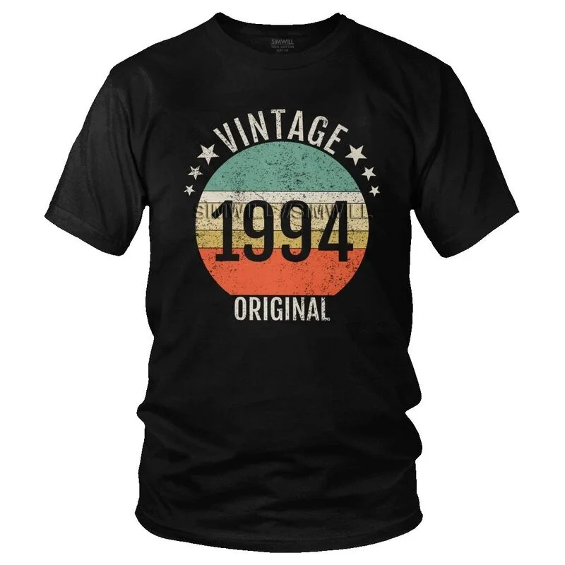 

Винтажные рождаются легенды в 1994 футболки мужские Графические футболки с коротким рукавом 27th футболка «С Днем Рождения» для детей, хлопков...