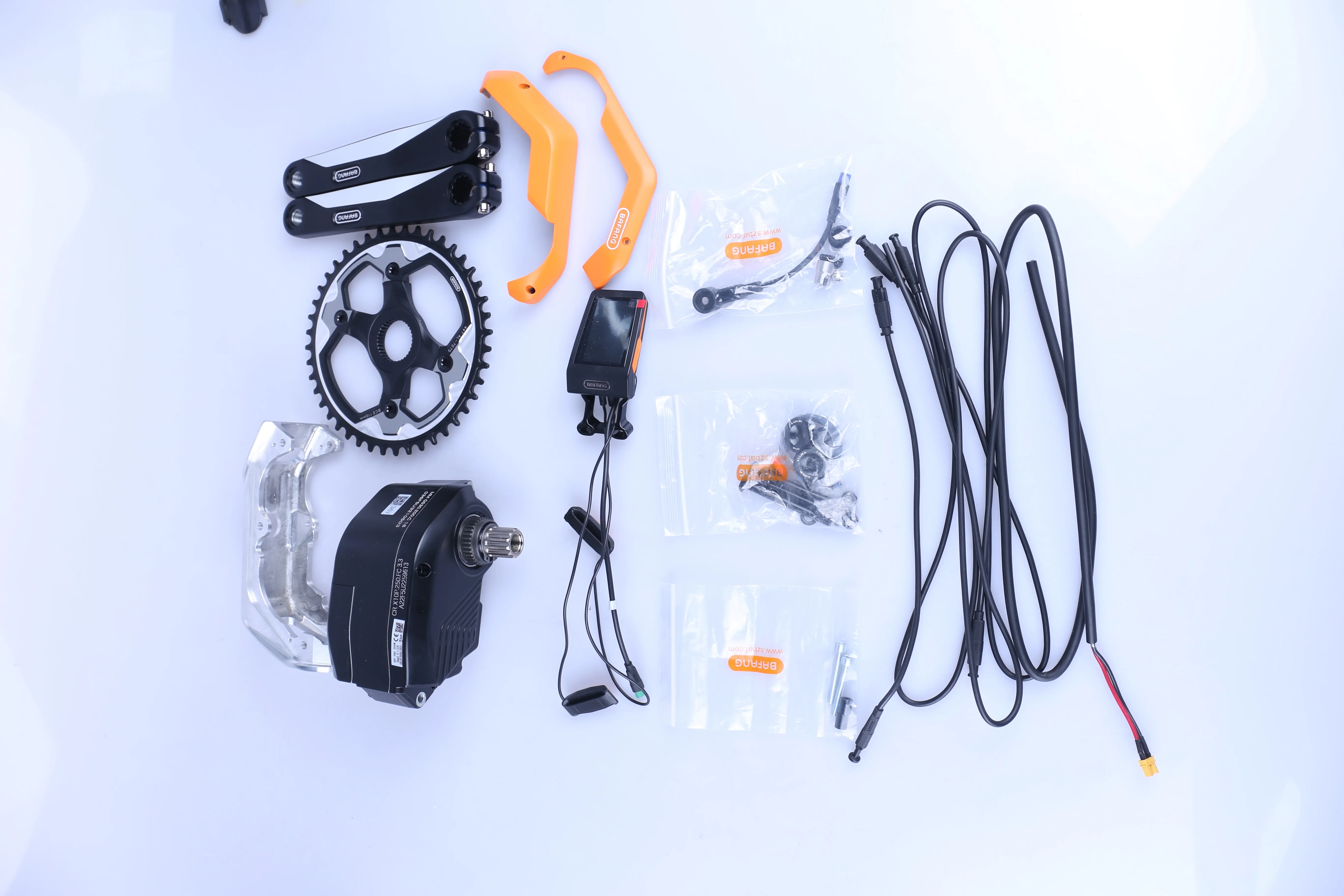 

M800 36V 200W G530.200 Bafang mid-Drive crank drive motor kit electric bike conversion kit LCD display geared motor