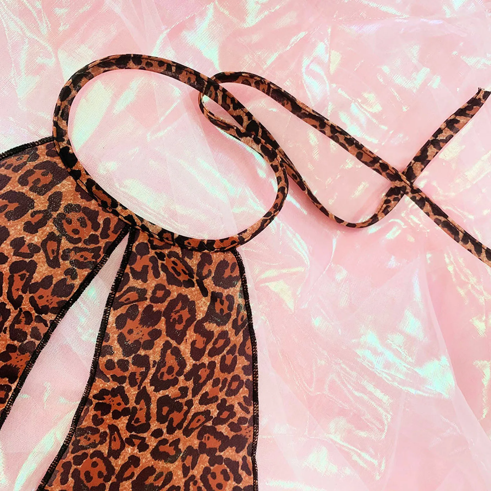 

Sexy Lingerie 2021top Women Elegant Fashion Sexy Lingerie Leopard Printed Underwear Suit nightwear sleepwear