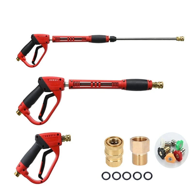 

Replacement Pressure Washer High Power Cleaning Tool with Extension Wand 5 Nozzle Tips M22 Fitting T3ED