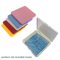 pp mask storage box mask holder portable dust proof case moisture proof childrens student mask box 5 colors