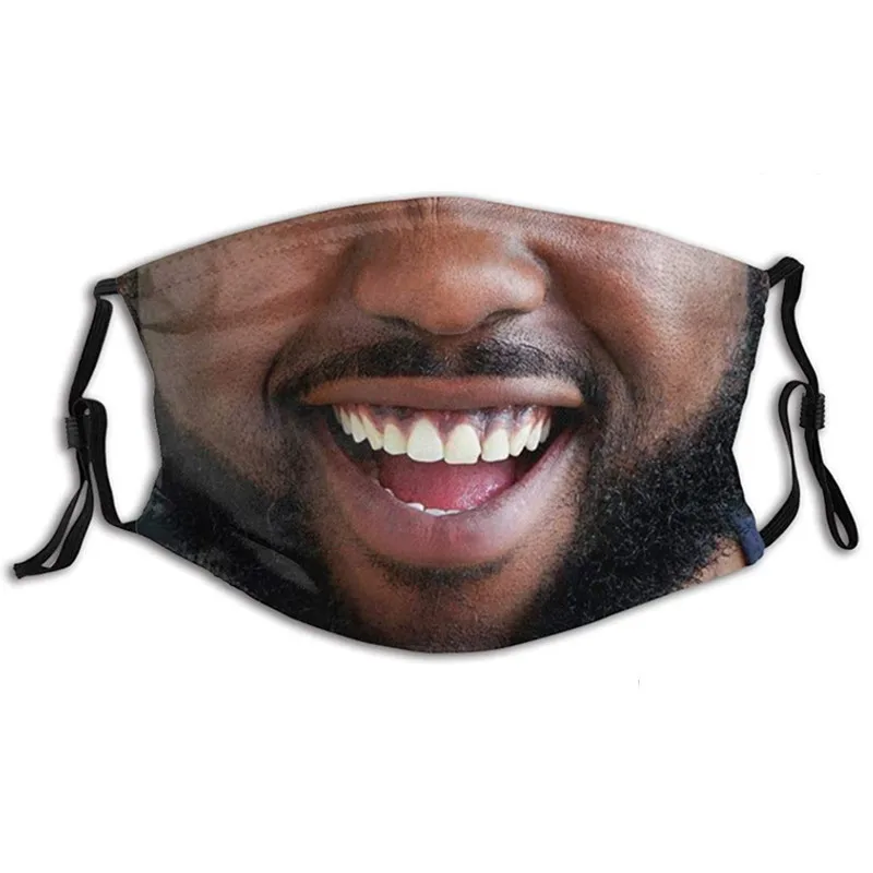 

Adult Halloween Funny mouth masks Dust men women mask Breathable Outdoor Riding Sunscreen mascarilla prank mask