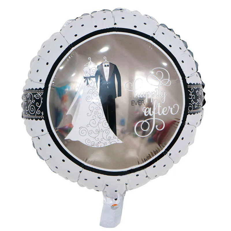 1 шт. 18 дюймов в виде жениха и невесты платье алюминиевые воздушные шары из фольги