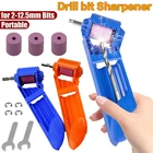 Шлифовальный инструмент для заточки бит, портативный корундовый алмазный инструмент для заточки сверл, шлифовальный круг, 2,0-12,5 мм, сверло