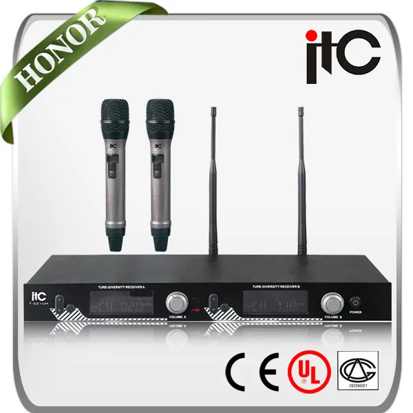 

T-521UH UHF PA System cheap indoor wireless microphones