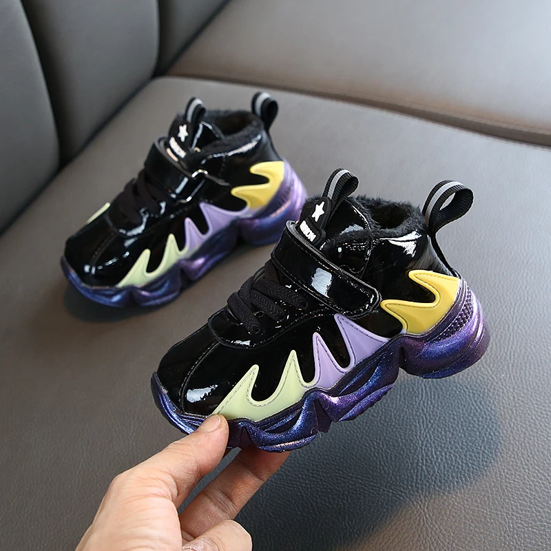 Мальчикив кроссовки 2019 модные осень зима для девочек детская обувь младенцев