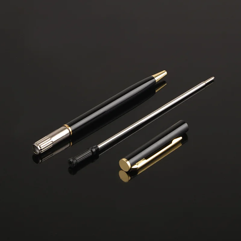 Простая металлическая шариковая офисная деловая ручка школьные канцелярские