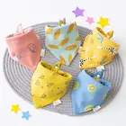 Детские треугольные нагрудники-банданы из натурального хлопка, детские нагрудники-повязки, Слюнявчики для новорожденных, Детские аксессуары из абсорбирующей ткани