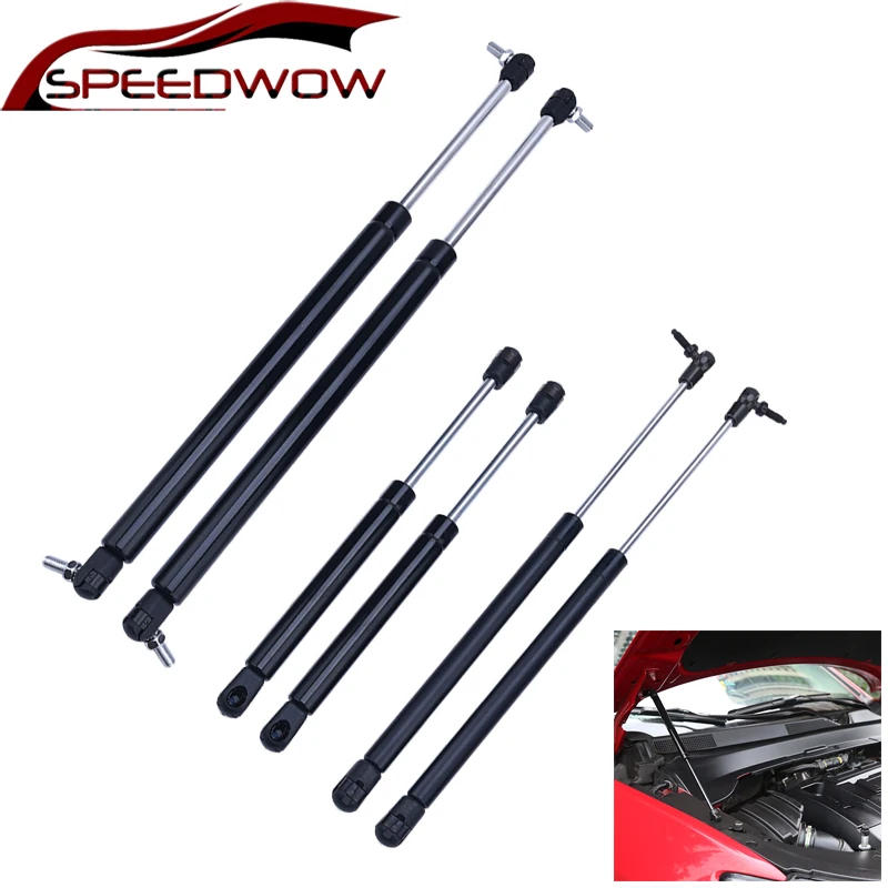 

6Pcs Car Front Bonnet Rear Window Tailgate Boot Modify Gas Struts For Jeep Grand Cherokee WJ/WG 1999 2000 2001 2002 2003 2004