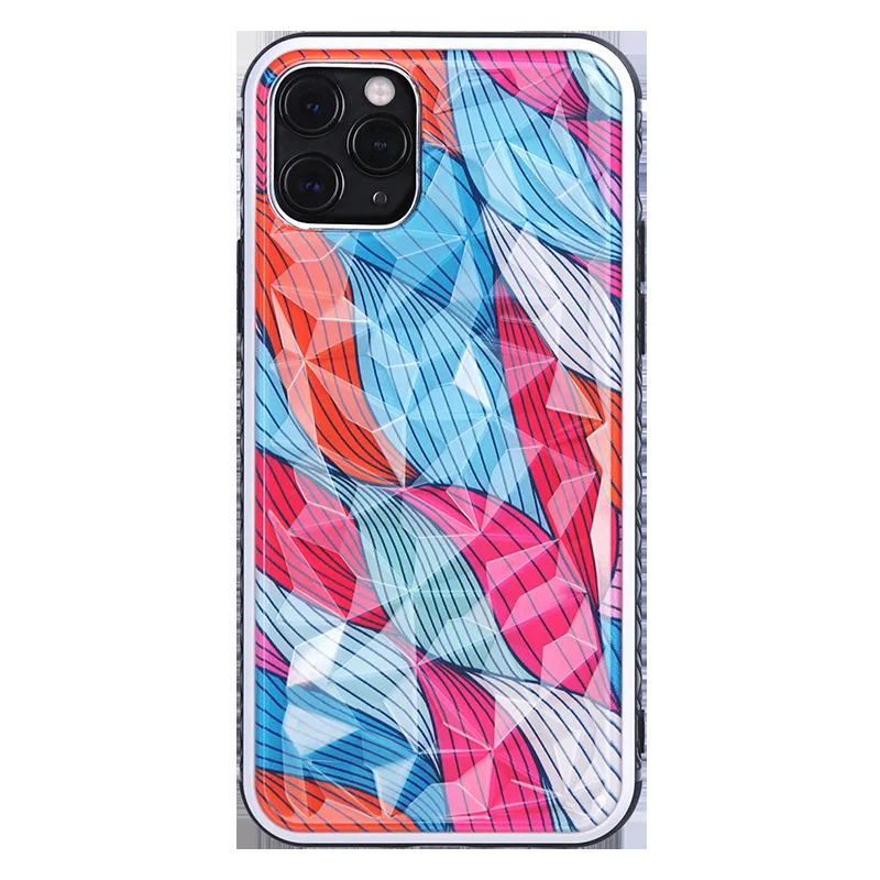 

There is a language uee for iPhone11 online celebrity mobile phone case Apple 11 PRO high-end diamond rhombic protective case