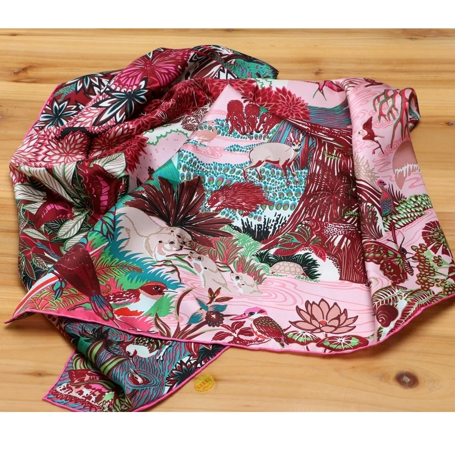 Новый 100% натуральный шелк шарф Обертывания платок квадратный 35&quot |