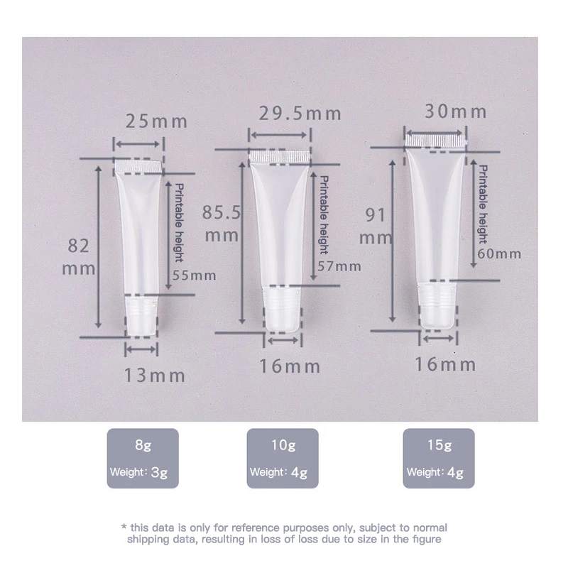 Пустой тюбик для помады сделай сам 10 шт. 8/10/15 мл бальзам губ мягкая макияжа