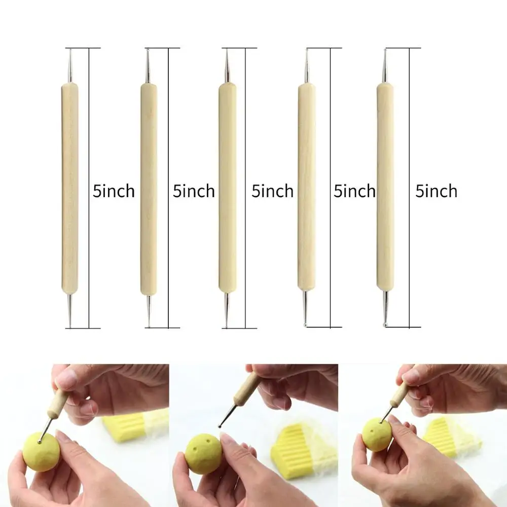 Набор инструментов из полимерной глины 23 шт. инструменты для моделирования и