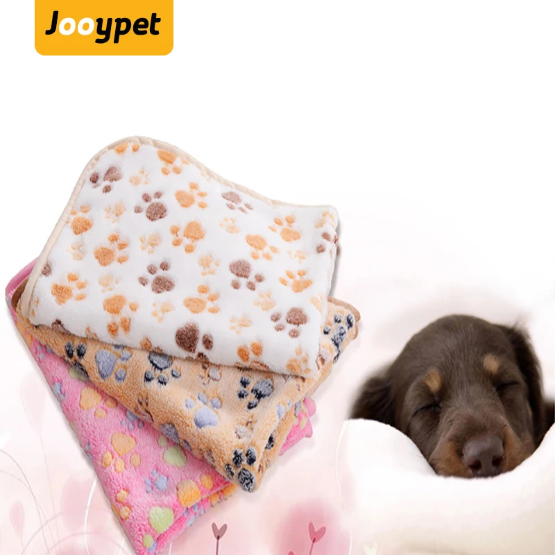 JOOYPET милое теплое одеяло для сна с принтом в виде лап собак кошек щенков флисовое