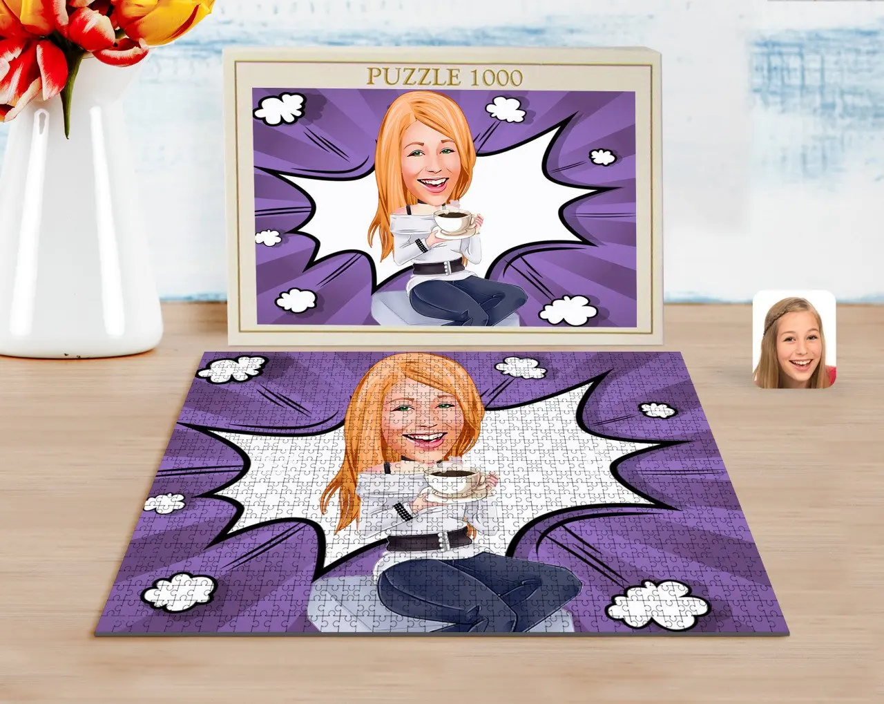 

Personalized Women 'S Caricature of 1000 Piece Professional Puzzle-101