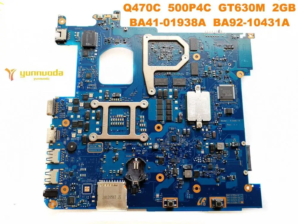 Оригинальное для Samsung Q470C Материнская плата ноутбука 500P4C GT630M 2 Гб BA41-01938A BA92-10431A