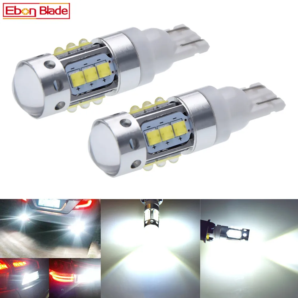 2 предмета в комплекте высокой мощности T10 194 168 W5W 921 912 16 XBD чипы, светодиодные лампы для автомобиля Авто Обратный Парковка боковой свет лампы белый 12V 24V