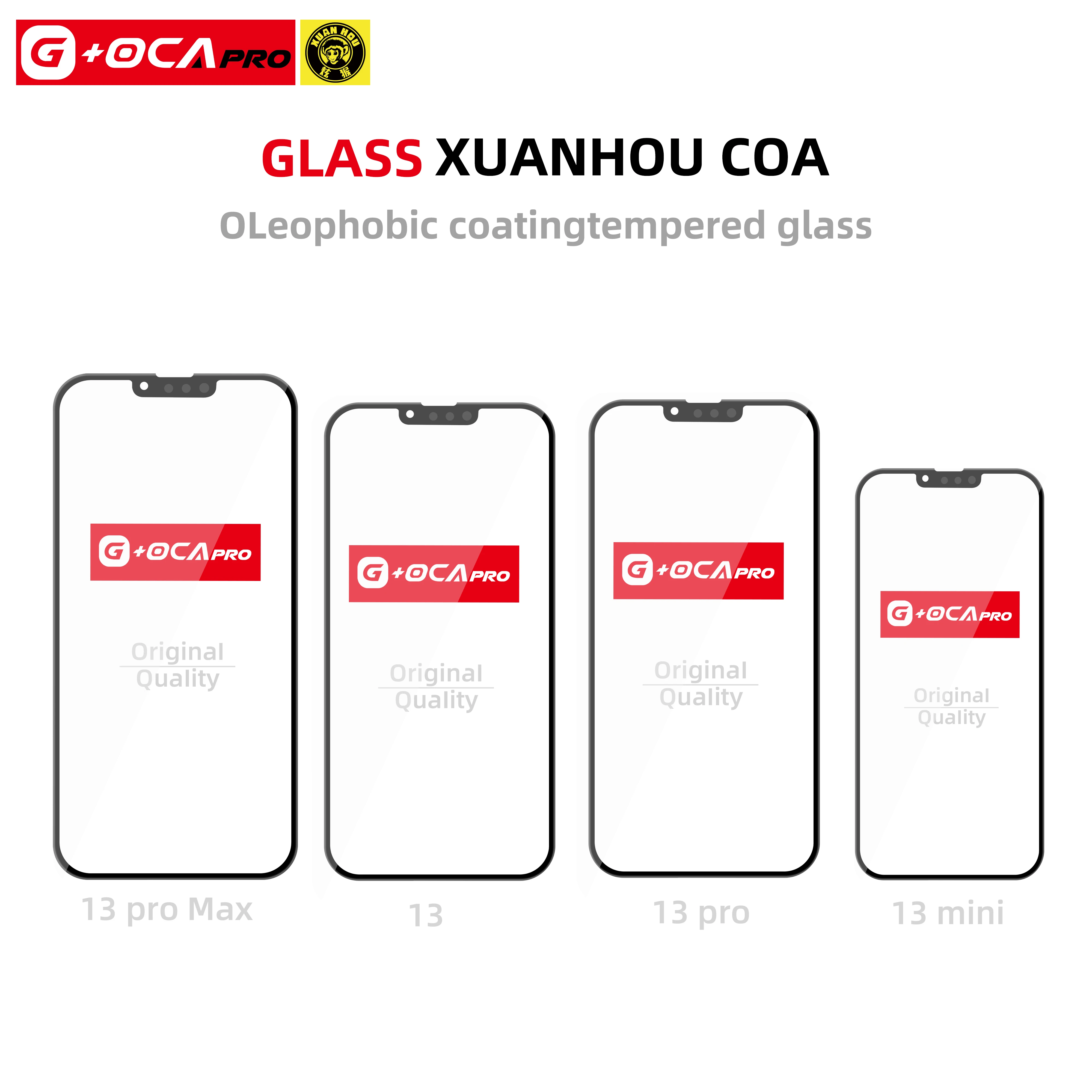 

Бесплатная доставка, стекло качества AAA для Iphone 13 / 13 mini /13 pro /13 pro max, Сменное переднее внешнее стекло с OCA