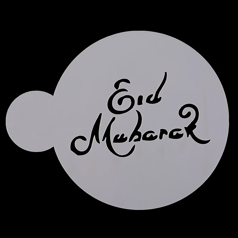 

3pcs Eid Mubarak Cookies Stencil Ramadan Muslim Coffee Cake Stencils Template Biscuits Fondant Mold Cake Decorating Tools