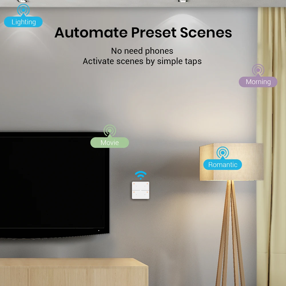 BroadLink Беспроводной Smart кнопки дистанционного Управление переключатель для