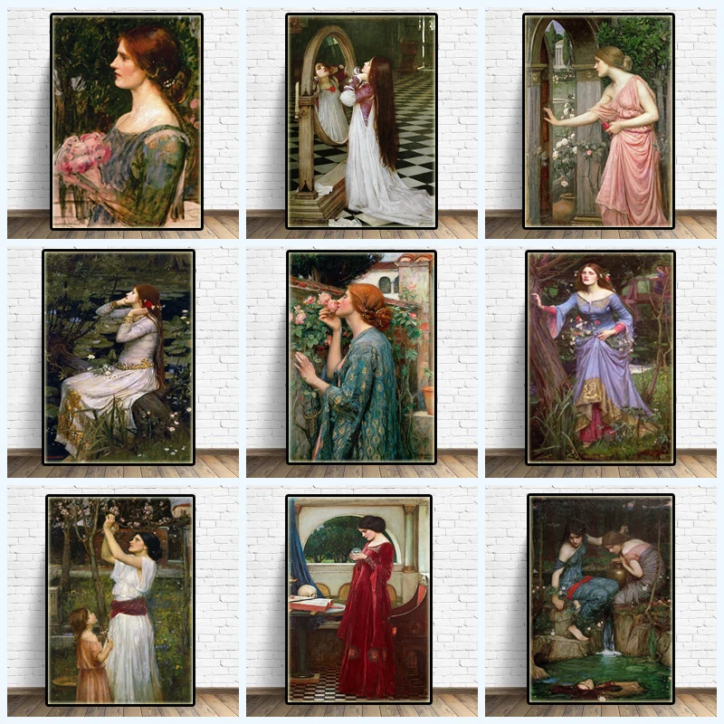 Картина с изображением знаменитой Ретро Леди Уильяма уотерхауза картина My Sweet Rose