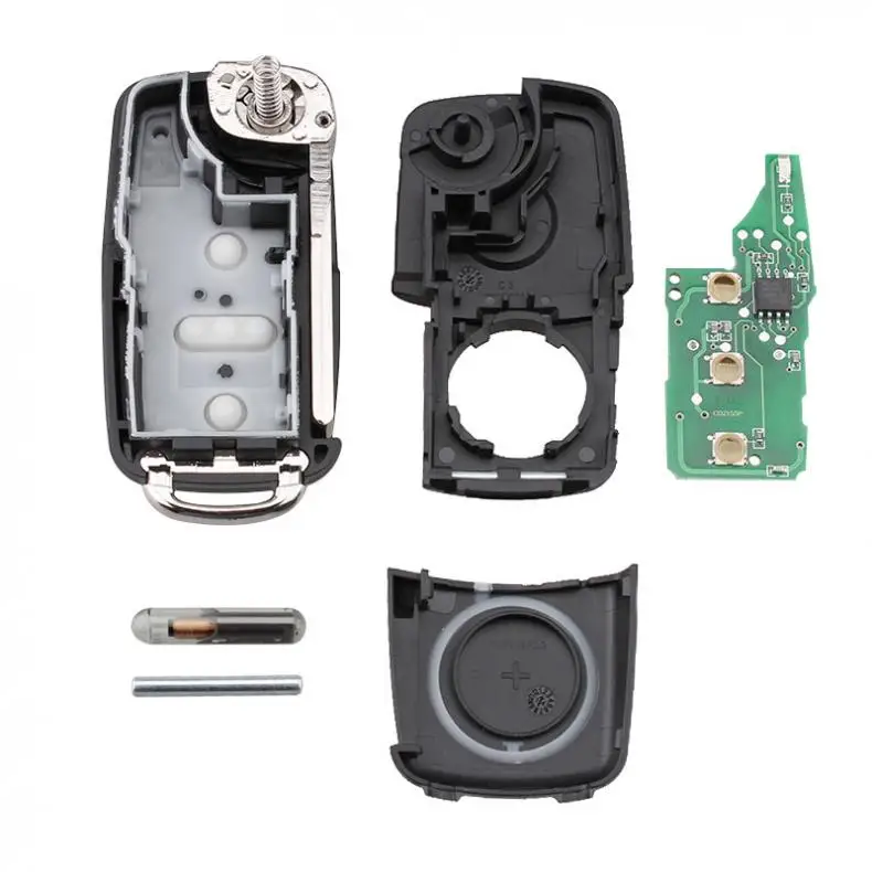 434 МГц Uncut Флип дистанционный ключ брелок от машины оболочка подходит для VolksWagen /