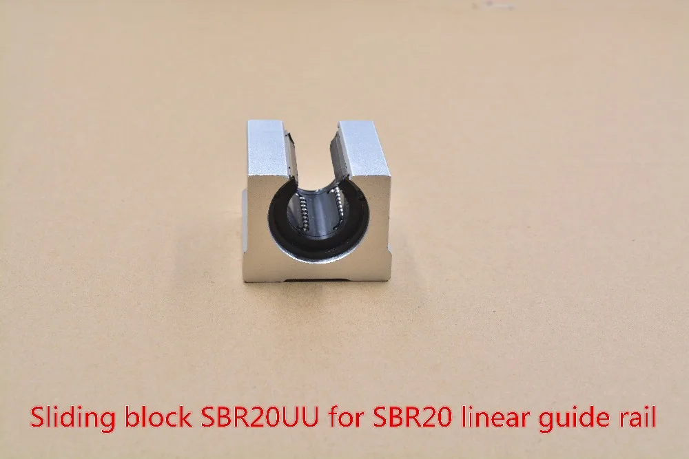 

SBR20UU aluminum block 20mm Linear motion ball bearing slide block match use SBR20 20mm linear guide rail 1pcs