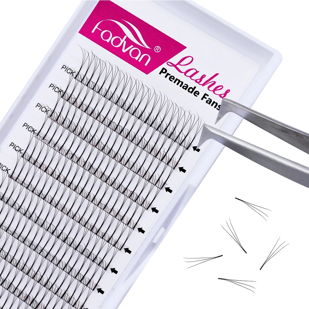 Объемные ресницы 12 линий 3d/5d готовые объемные вентиляторы искусственные