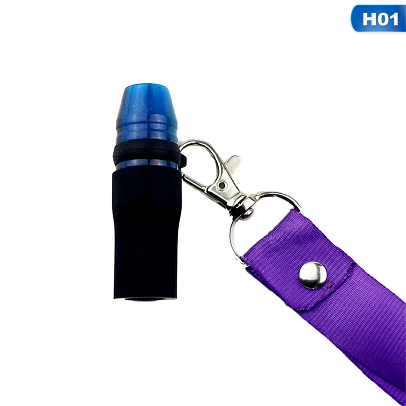 H01 1 шт. светящийся древесный кальян мундштук Shisha силиконовый и пластиковый кончик рта Sheesha кальян наргиле шланг Прямая - Цвет: H01