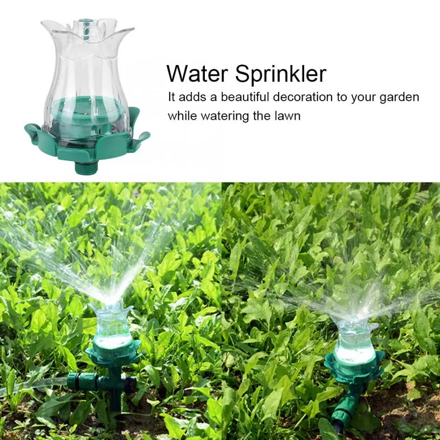 Садовый разбрызгиватель наружный садовый светодиодный газонный спринклер полив