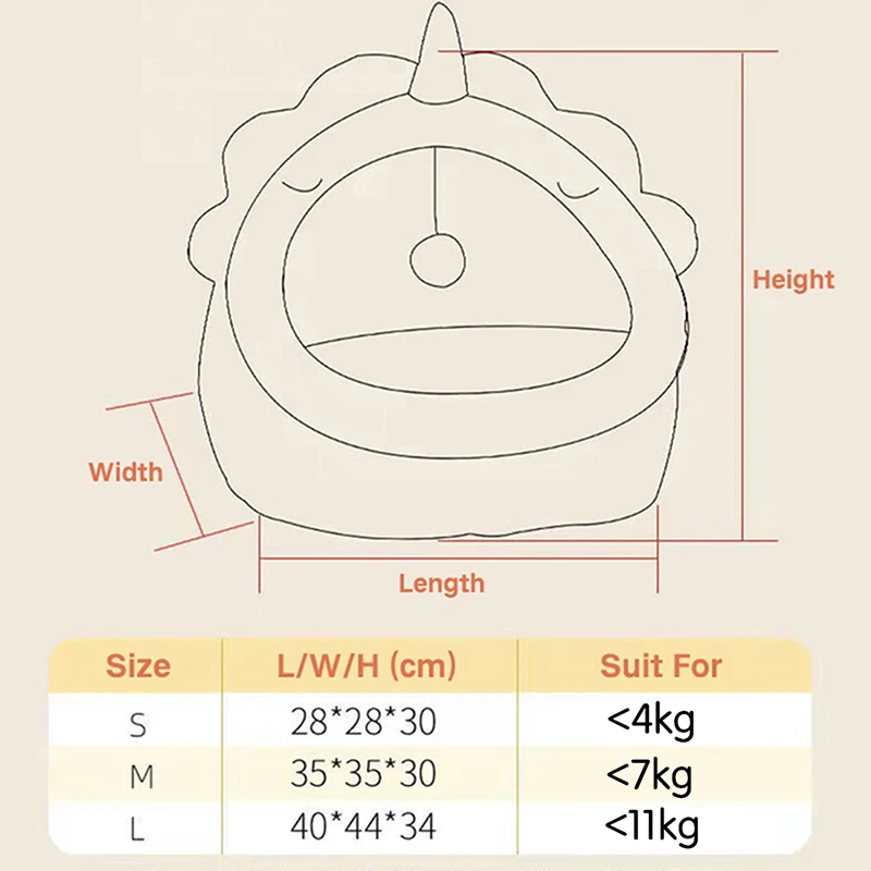 

PePet Cat Bed,Four Seasons Universal Fashion Cute Cat Villa House,Small Dog French Bulldog Machine Washable Dog Bed Pet Nest