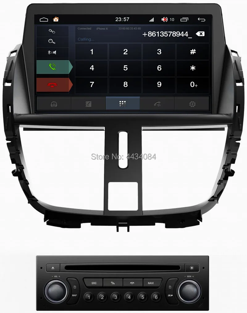 Автомобильный аудио стерео gps Ouchuangbo для Peugeot 207 поддержка 8 ядер usb swc mirror link Wi Fi S300