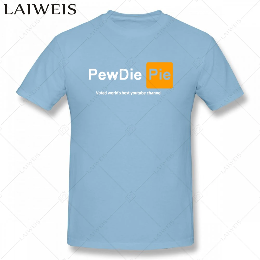 

PewDiePie (World's Best Youtube channel) Youtuber Men's Black T-Shirt New Fashion Mens Short Sleeve T shirt Cotton