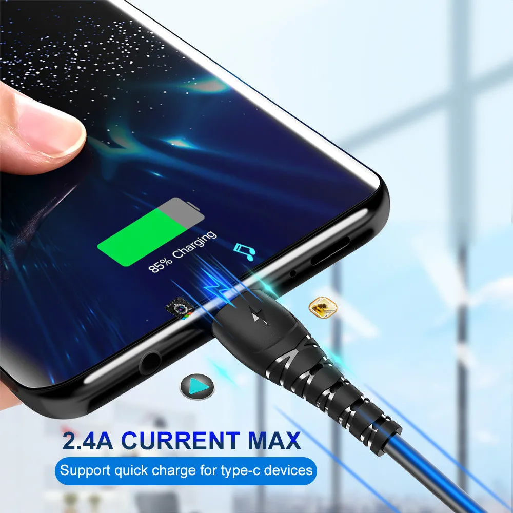 Marjay usb type C кабель для Xiaomi Redmi huawei Быстрая зарядка Шнур мобильного телефона