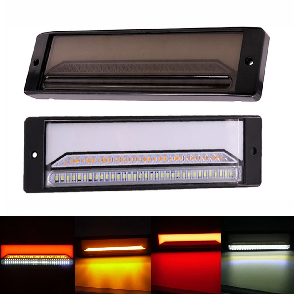 

2pcs 147 LED Waterproof Turn Signal Light Kit RV Rear 12V Stop Turning Taillight Sign Reverse Lights For Truck Trailer