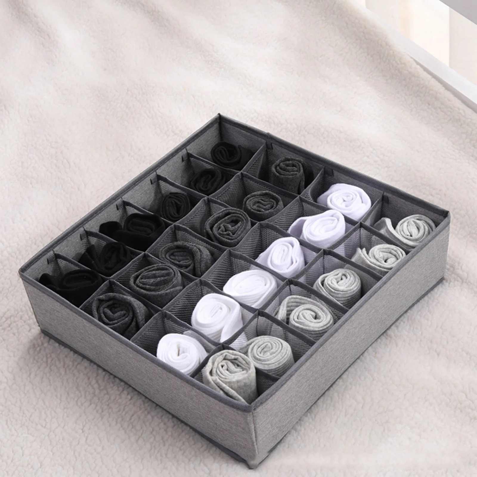 

3pcs/set Closet Organizer For Socks Dormitory Collapsible Closet Cabinet Organizer Underwear Storage Non-woven Fabric Organizer