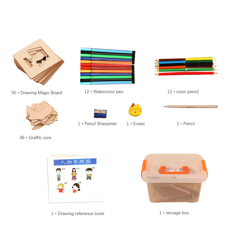 50 шт. трафарет граффити для раскрашивания творческие рисования шаблоны раннего