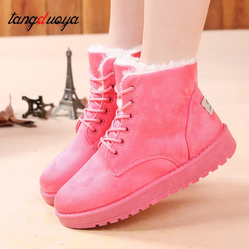2019 обувь женская с плюшевой подкладкой зимние ботинки женские ботильоны на