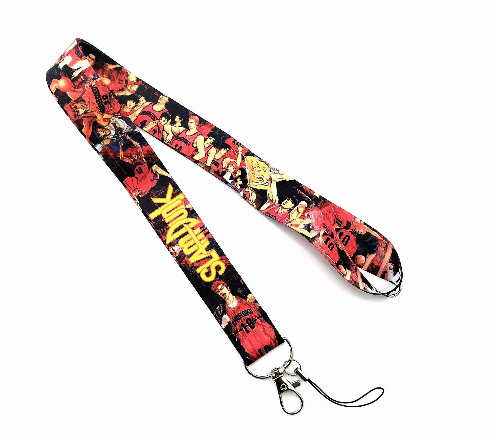

Wholesale Lot Cartoon Slam Dunk Phone key chain Neck Strap Keys Camera ID Card Lanyard Free Shipping P063