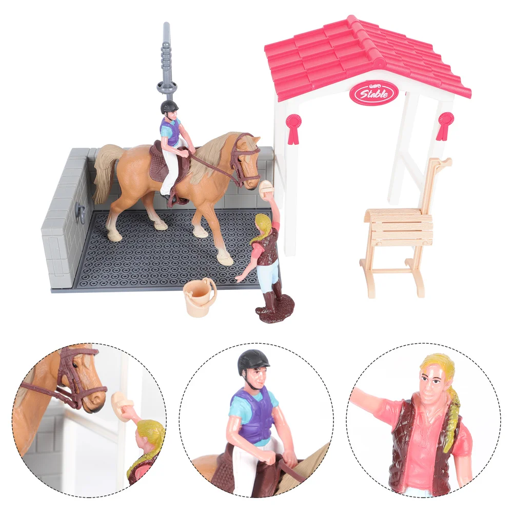 

1 Set Horse Toys Miniature Figurines Figures Kids Educational Models Toys