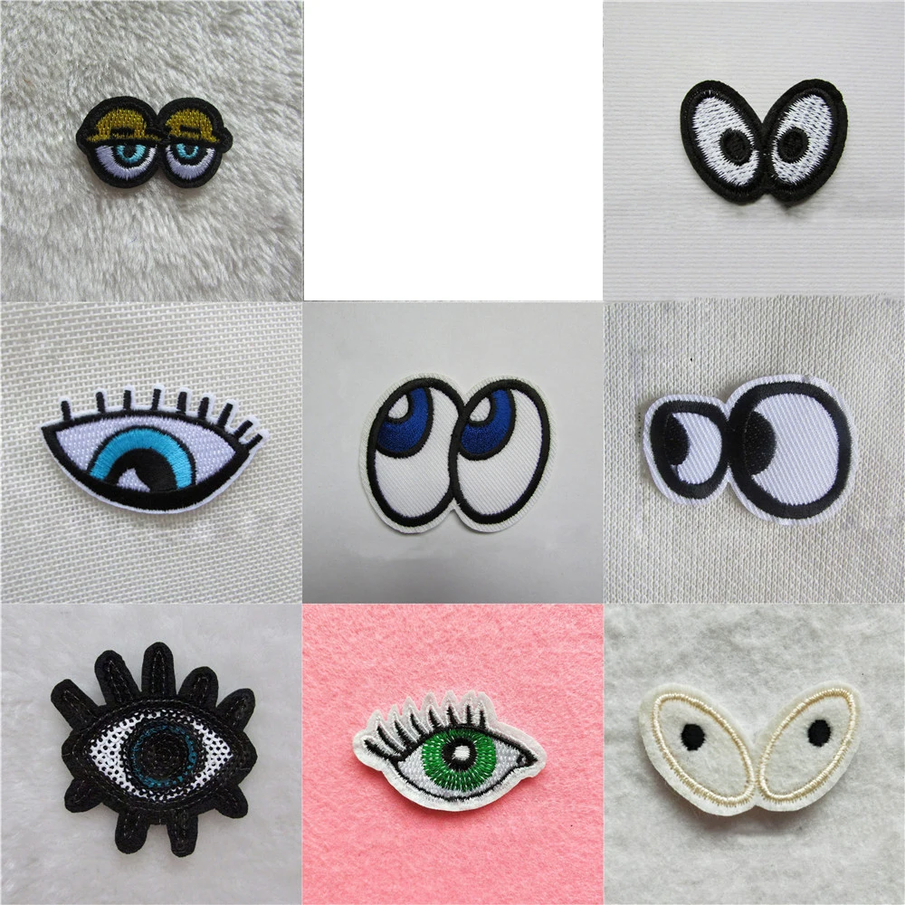 Тканевые значки с глазами декоративные нашивки для украшения джинсов сумок шляп