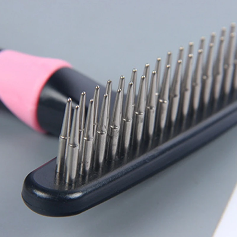 

Dog Comb Brushing Pet-Supplies Double Row Pins Grooming Comb for Cats Dogs Pets
