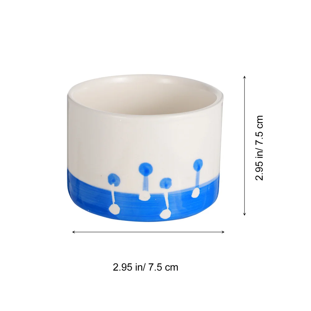 

8pcs Hand Painted Succulent Cactus Bonsai Plant Pot Flower Planter Container