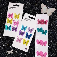 harajuku korean new fashion y2k jewelry hair accessories vintage butterfly egirl clip candy bangs clips edge hairpin for women